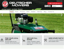 Tablet Screenshot of deutschermowers.com.au